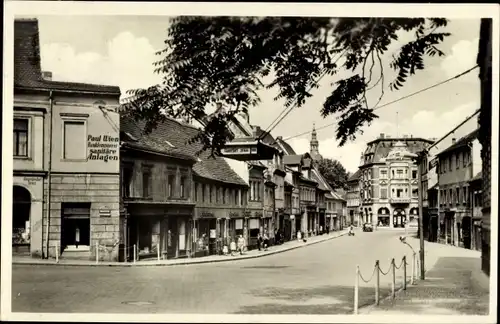 Ak Lutherstadt Eisleben, Hallesche Straße, Bauklempnerei