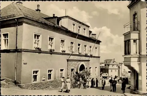 Ak Augustusburg im Erzgebirge, HO Hotel Weißer Hirsch