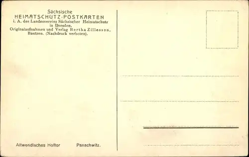 Ak Panschwitz Kuckau in der Oberlausitz, Altwendisches Hoftor