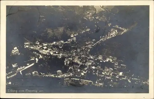 Ak Triberg im Schwarzwald,  Luftaufnahme vom Ort