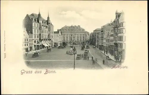 Ak Bonn am Rhein, Marktplatz