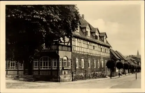 Ak Neustadt im Harz, Hotel Hohnstein, Straßenpartie