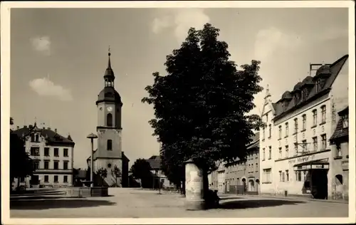 Ak Triptis in Thüringen, Markt, Kirche