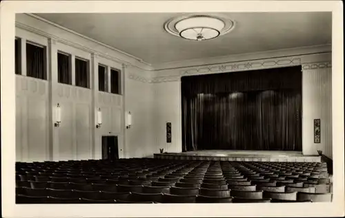 Ak Schwarza Saalbahn Rudolstadt in Thüringen, Nationales Aufbauwerk, Kulturhaus Wilhelm Pieck, Saal