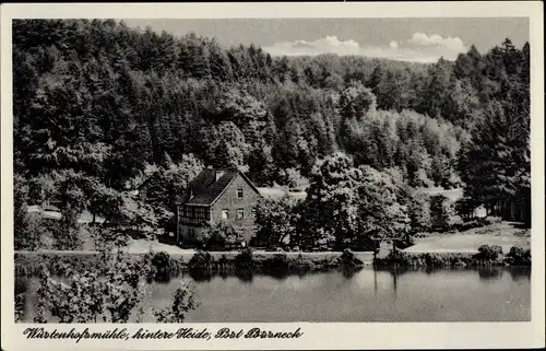 Ak Pößneck in Thüringen, Wüstenhofsmühle, hinter Heide