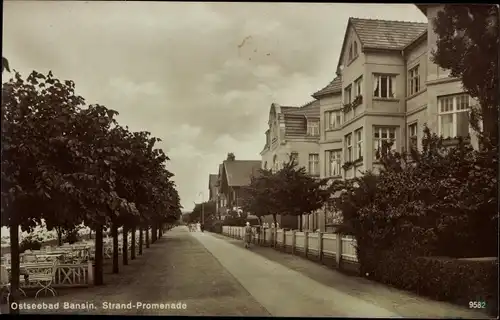 Ak Ostseebad Bansin Heringsdorf auf Usedom, Strandpromenade