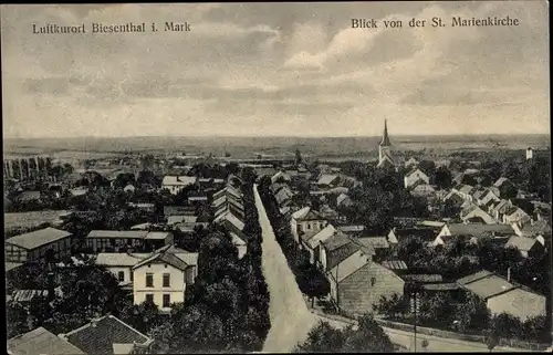 Ak Biesenthal in der Mark, Blick von der St. Marienkirche