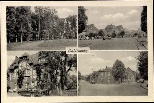 Ak Dahlenburg in der Lüneburger Heide, Straßenpartie, Hotel, Auto