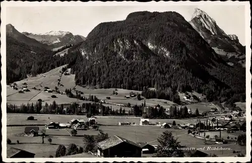 Ak Saanen Kanton Bern, Gesamtansicht mit Rüblihorn