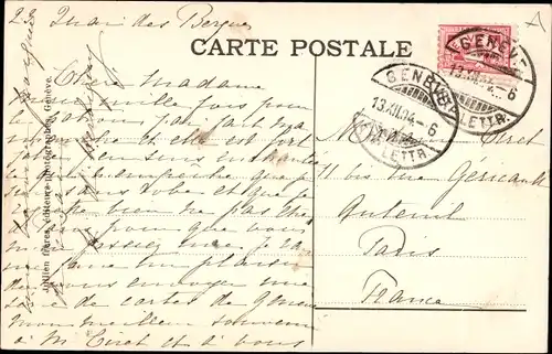 Ak Genève Genf Schweiz, Die Schwäne der Insel Rousseau