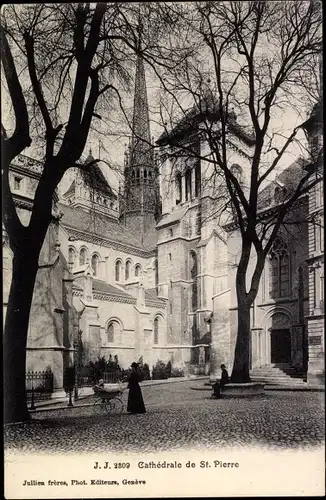 Ak Genève Genf Schweiz, Kathedrale St. Pierre
