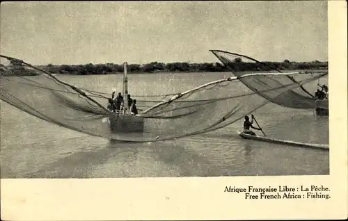 Ak Französisch-Kongo, Freies Französisch-Afrika, Angeln