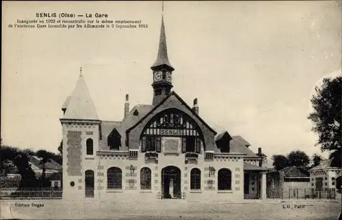 Ak Senlis Oise, Die Station