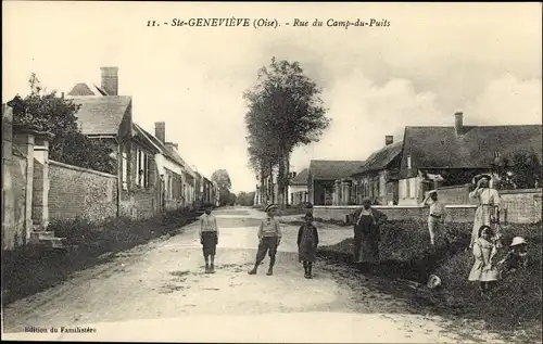 Ak Saint Geneviève Oise, Rue du Camp du Puits