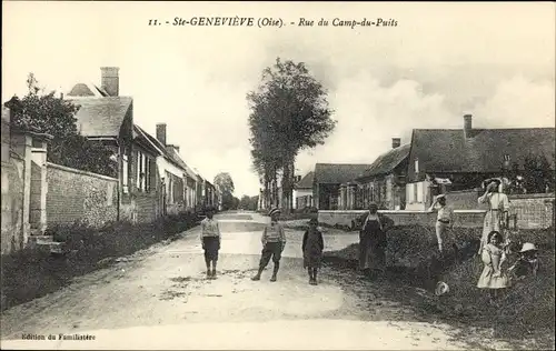 Ak Saint Geneviève Oise, Rue du Camp du Puits