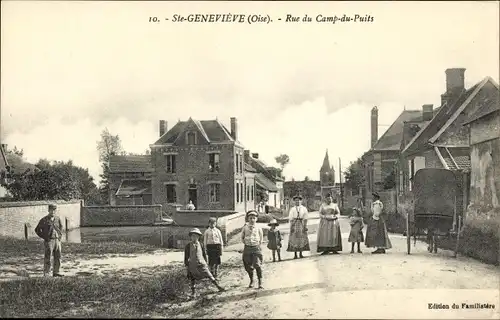 Ak Saint Geneviève Oise, Rue du Camp du Puits