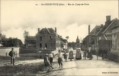 Ak Saint Geneviève Oise, Rue du Camp du Puits