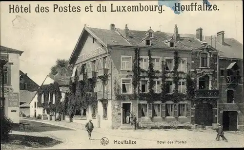 Ak Houffalize Wallonie Luxemburg, Hotel des Postes