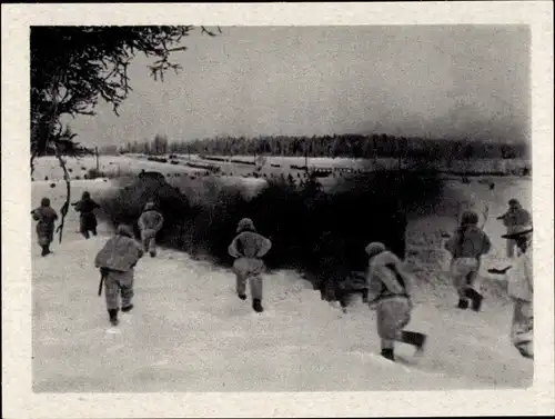 Sammelbild Geschichte der deutschen Arbeiterbewegung Teil III Bild 80, Schlacht um Moskau, II WK