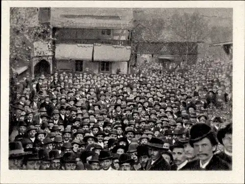 Sammelbild Geschichte der deutschen Arbeiterbewegung Teil II Bild 26, Maifeier 1890 in Loschwitz