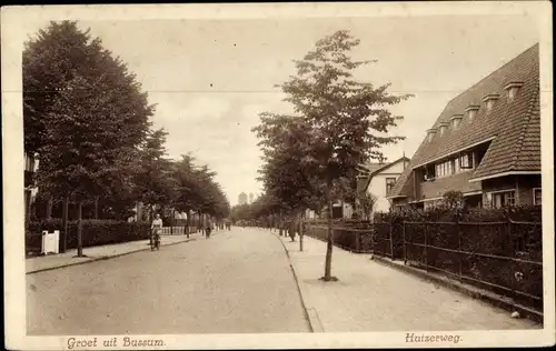 Ak Bussum Nordholland Niederlande, Huizerweg