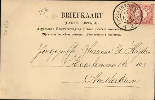 Ak Broek in Waterland Nordholland Niederlande, Het plein