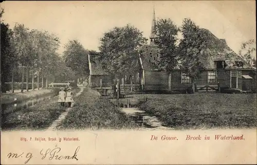 Ak Broek in Waterland Nordholland Niederlande, De Gouw