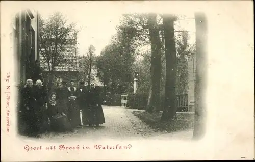 Ak Broek in Waterland Nordholland Niederlande, Frauen in Tracht