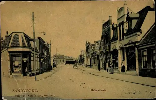 Ak Zandvoort Nordholland Niederlande, Haltestraat