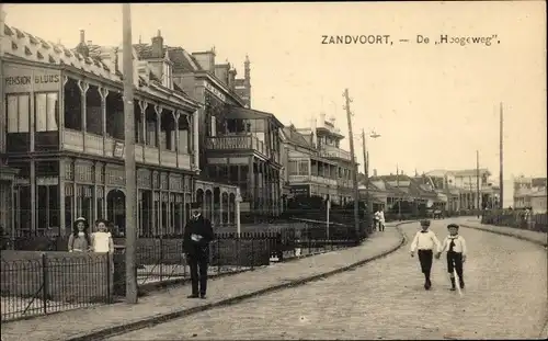 Ak Zandvoort Nordholland Niederlande, Hoogeweg, Pension Bluus