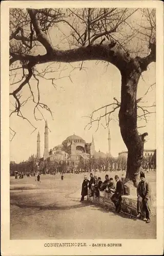 Ak Constantinople Istanbul Türkei, Sainte Sophie, Hagia Sophia