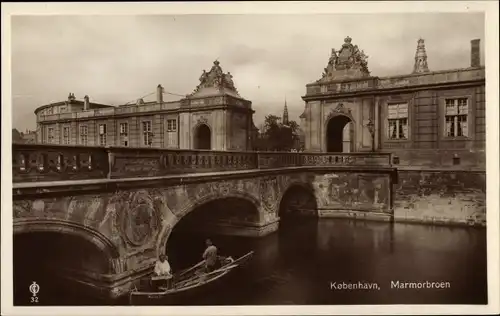 Ak Kjøbenhavn København Kopenhagen Dänemark, Marmorbroen