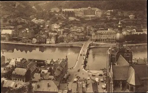 Ak Dinant Wallonie Namur, Panorama und Faubourg St. Medard