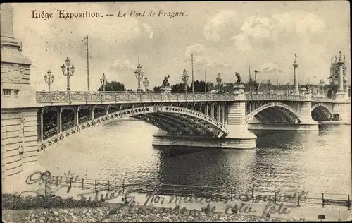 Ak Lüttich Lüttich Wallonien, Die Fragnée-Brücke