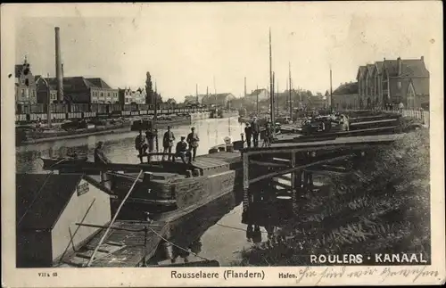 Ak Roeselare Roeselaere Rousselare Roeselare Westflandern, Kanaal