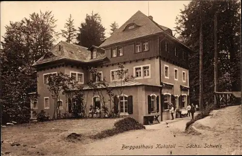Ak Ostrau Bad Schandau Sächsische Schweiz, Kuhstall, Berggasthaus
