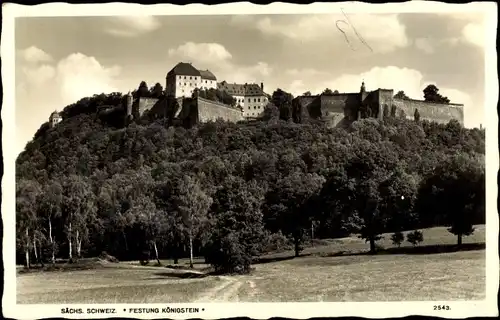 Ak Königstein an der Elbe Sächsische Schweiz, Festung Königstein