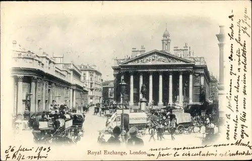 Ak London City England, Royal Exchange