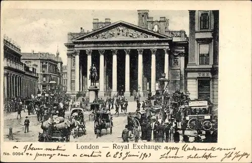 Ak London City England, Royal Exchange