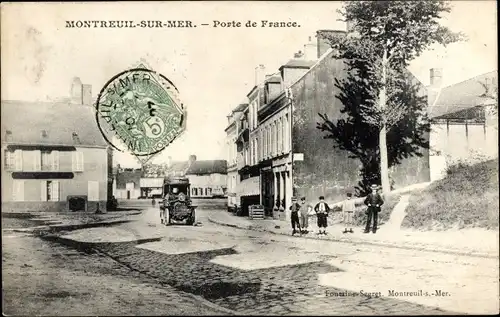 Ak Montreuil sur Mer Pas de Calais, Porte de France