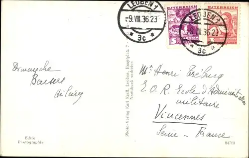 Ak Leoben Steiermark, Totalansicht mit Reiting