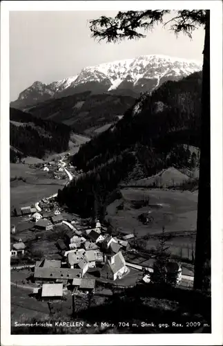 Ak Kapellen Neuberg an der Mürz Steiermark, Ortsansicht gegen Rax