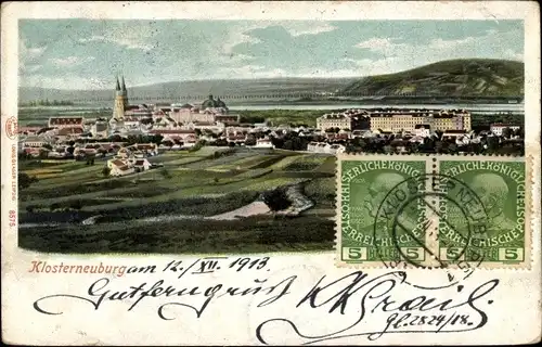 Ak Klosterneuburg in Niederösterreich, Gesamtansicht