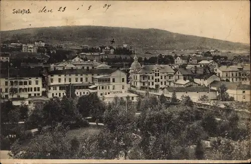 Ak Sollefteå Schweden, Ortsansicht
