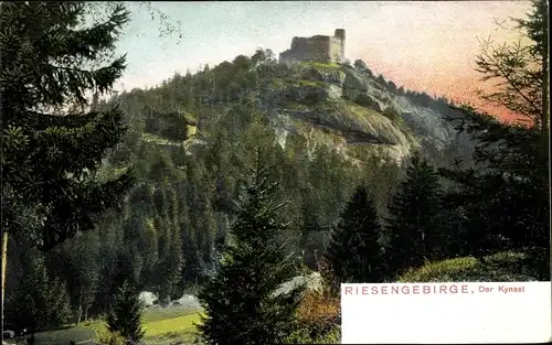 Ak Sobieszów Hermsdorf Kynast  Jelenia Góra Hirschberg im Riesengebirge, Zamek Chojnik, Burg Kynast