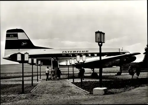 Ak Langenbernsdorf in Sachsen, Naherholungszentr. Koberbachtalsperre, Erlebnisbereich IL14, Flugzeug