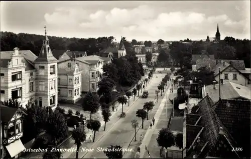 Ak Ostseebad Zinnowitz auf Usedom, Neue Strandstraße