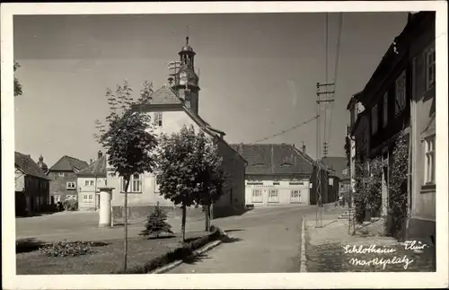 Ak Schlotheim in Thüringen, Marktplatz