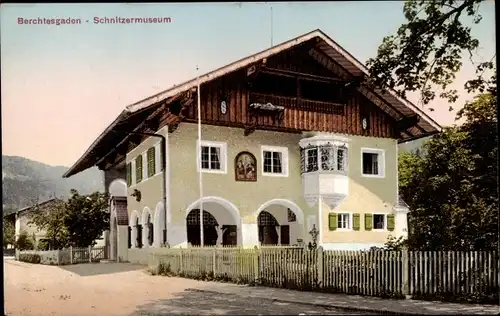 Ak Berchtesgaden in Oberbayern, Schnitzermuseum