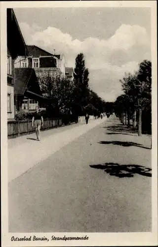 Ak Ostseebad Bansin Heringsdorf auf Usedom, Strandpromenade